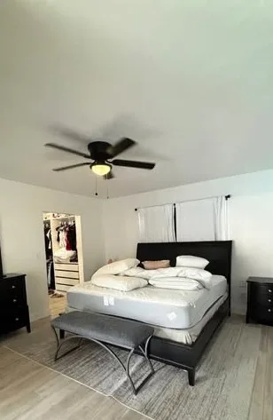 Finished bedroom after the repaint