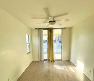 Living room repainted in warm white